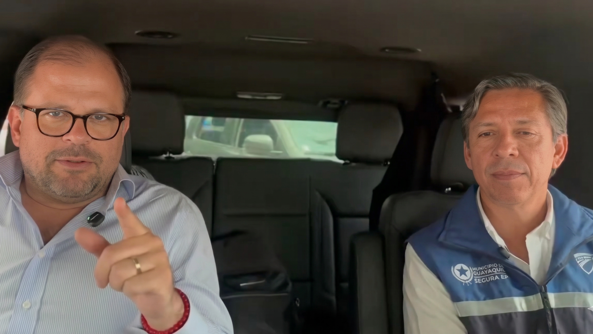 Captura de pantalla retocada del video subido a redes sociales por el ministro del Interior John Reimberg.