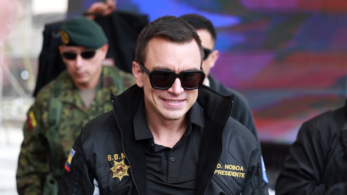 El presidente Daniel Noboa llegó al poder en noviembre de 2023.