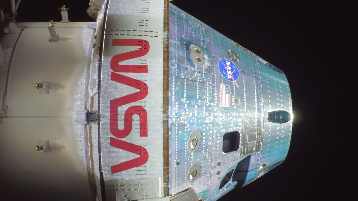 Cápsula Orión de la misión Artemis II donde viajan cuatro astronautas.