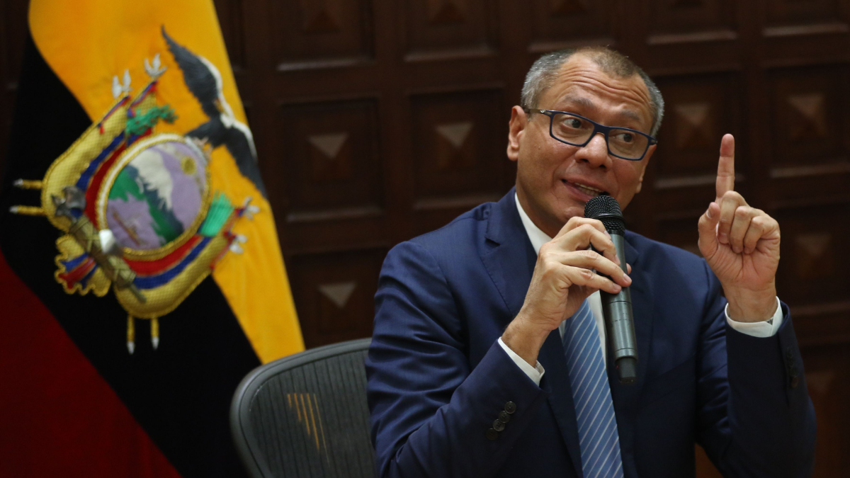 Jorge Glas, exvicepresidente de la República, en una imagen de archivo. Actualmente cumple sentencias por corrupción.