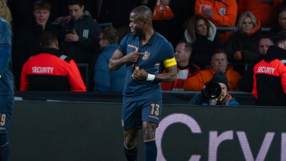 Enner Valencia alcanzó 49 goles con la camiseta de Ecuador, tras los amistosos de marzo.