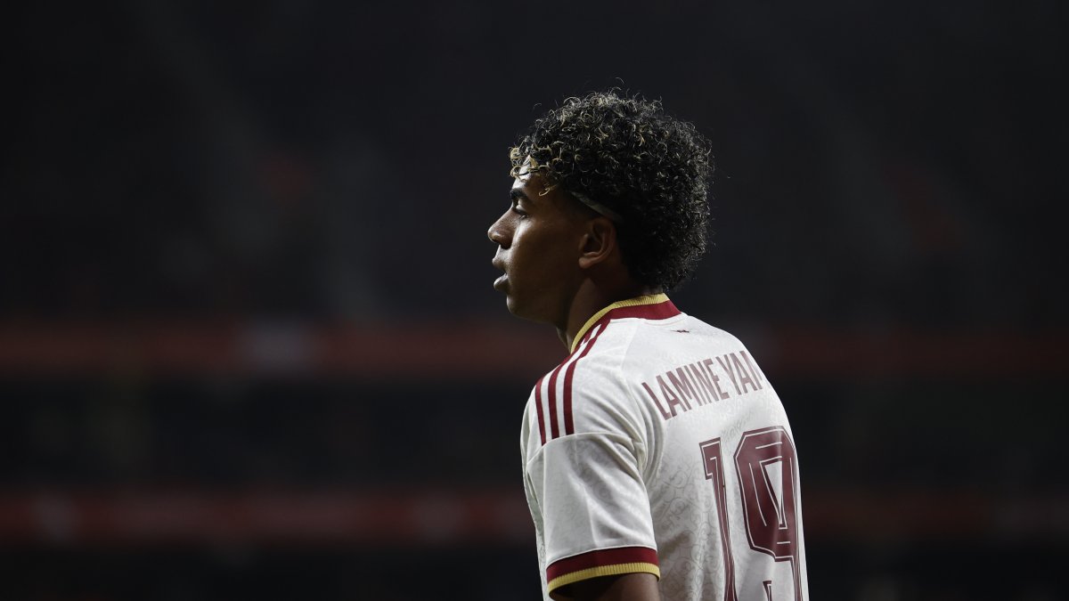 Lamine Yamal, delantero de la selección española de fútbol.