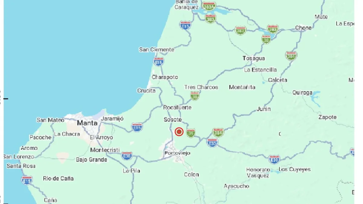Un sismo de magnitud 3,3 sacudió la mañana de este martes 7 de abril de 2026 a las cercanías de Portoviejo, en Manabí.