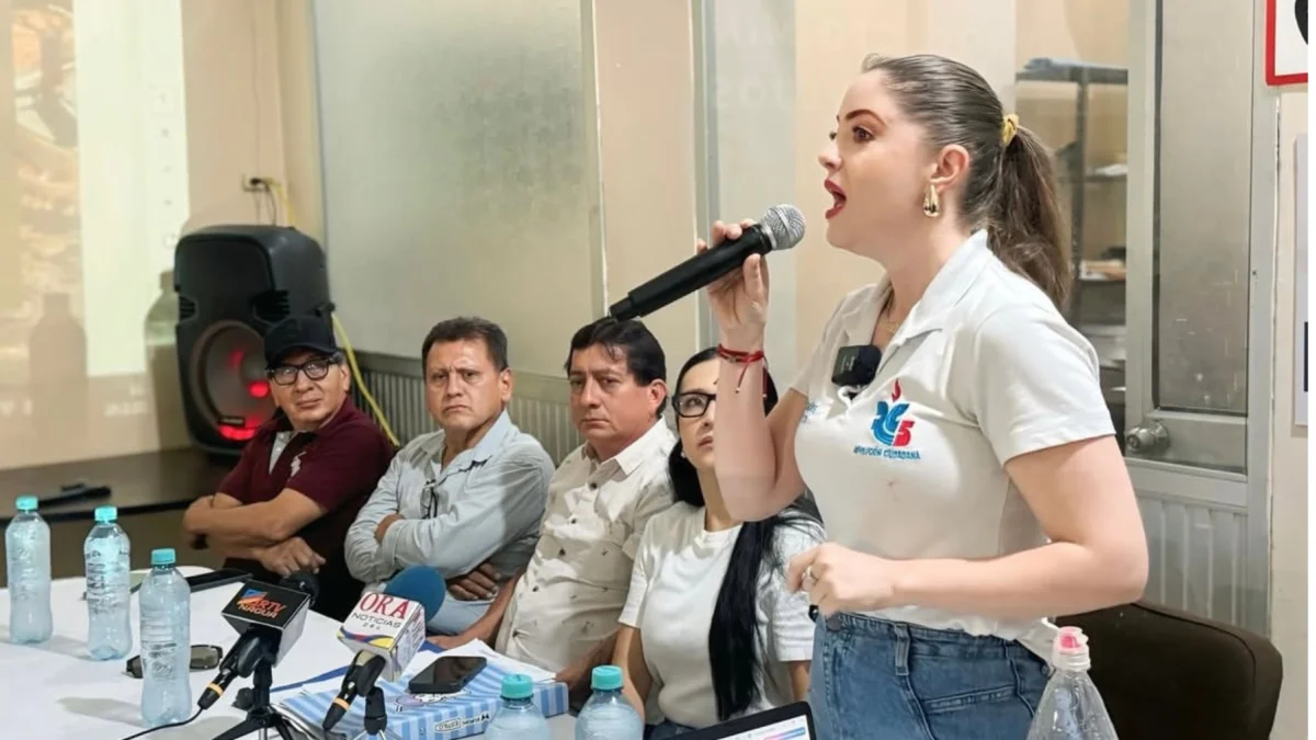 Mónica Palacios durante una intervención pública.
