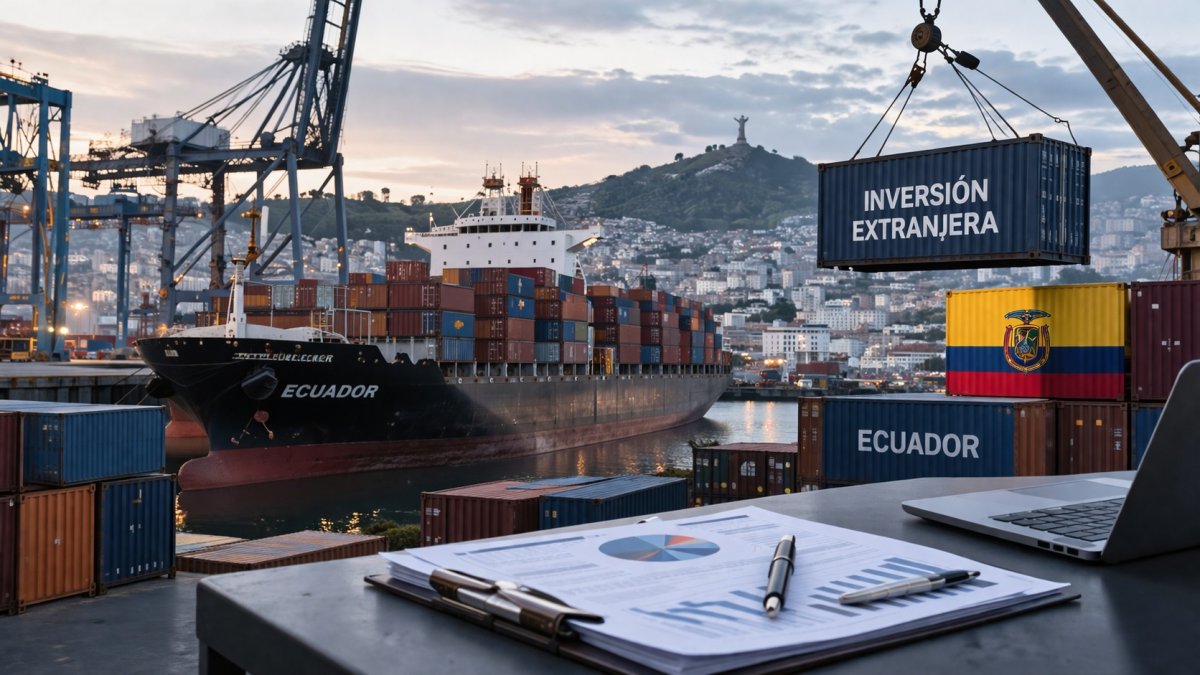 Ecuador captó $ 1.299 millones en inversión extranjera en 2025, un salto del 191% que marca un récord.
