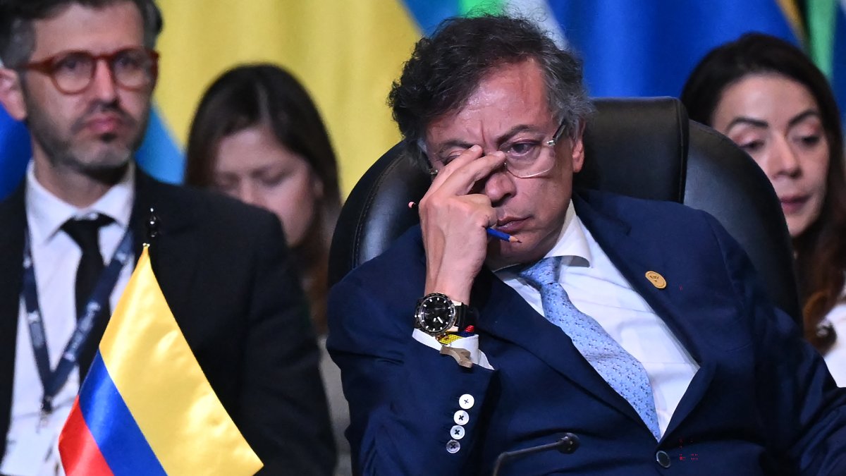 El presidente Gustavo Petro, en convención de la CELAC.