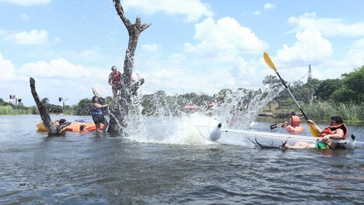 Laguna Park es una de las opciones en donde las familias pueden entretenerse.