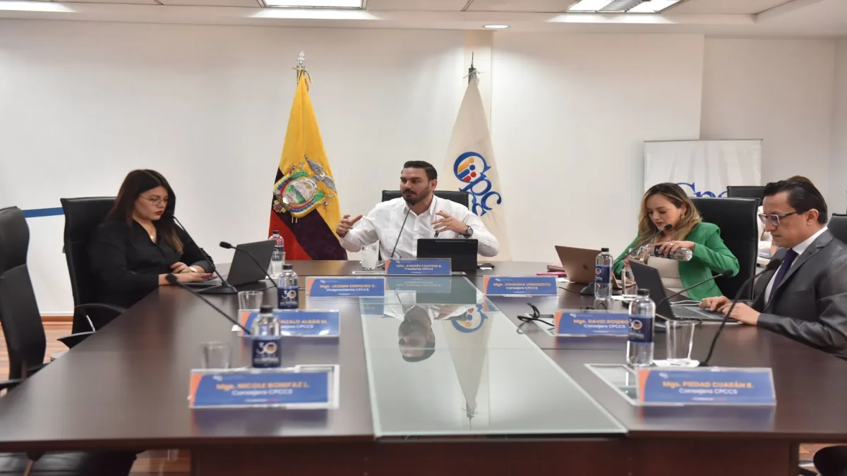 El Consejo de Participación Ciudadana y Control Social en una de sus sesiones en pleno.