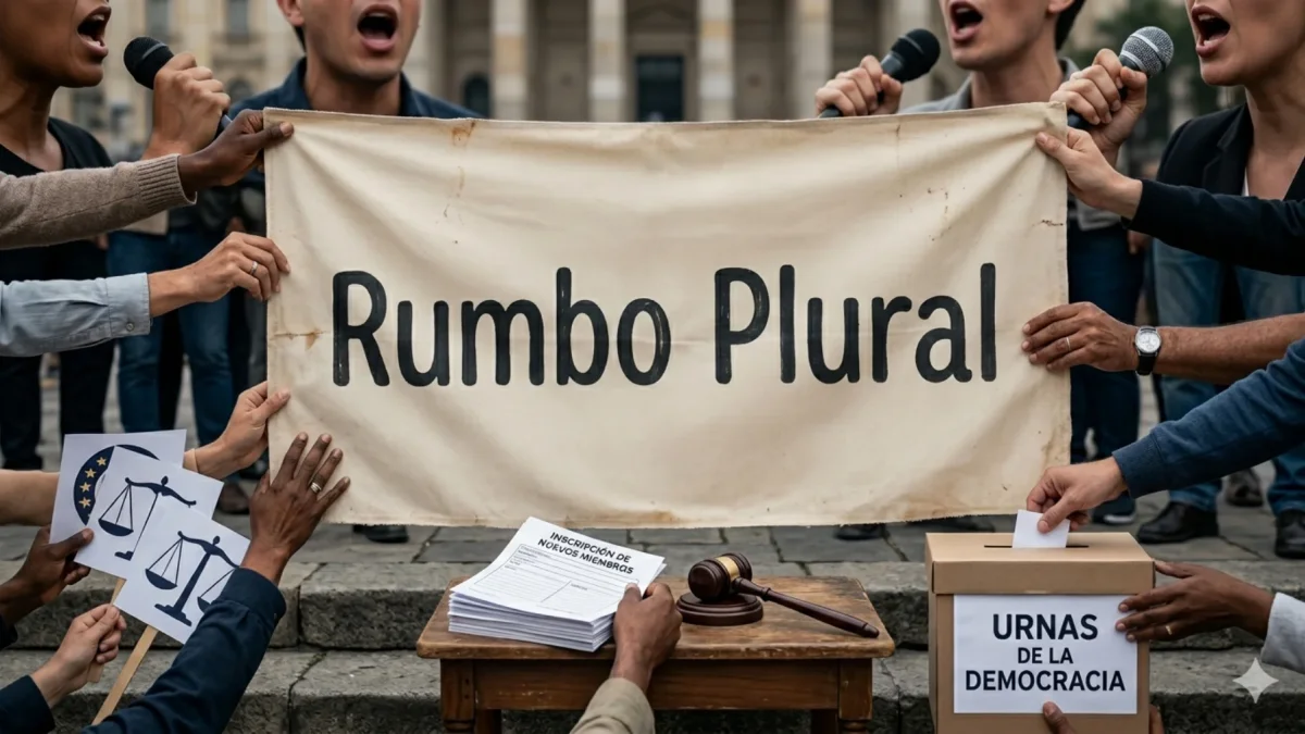 Foto simbólica creada con IA (Gemini), para graficar el nacimiento de Rumbo Plural, en abril 2026.