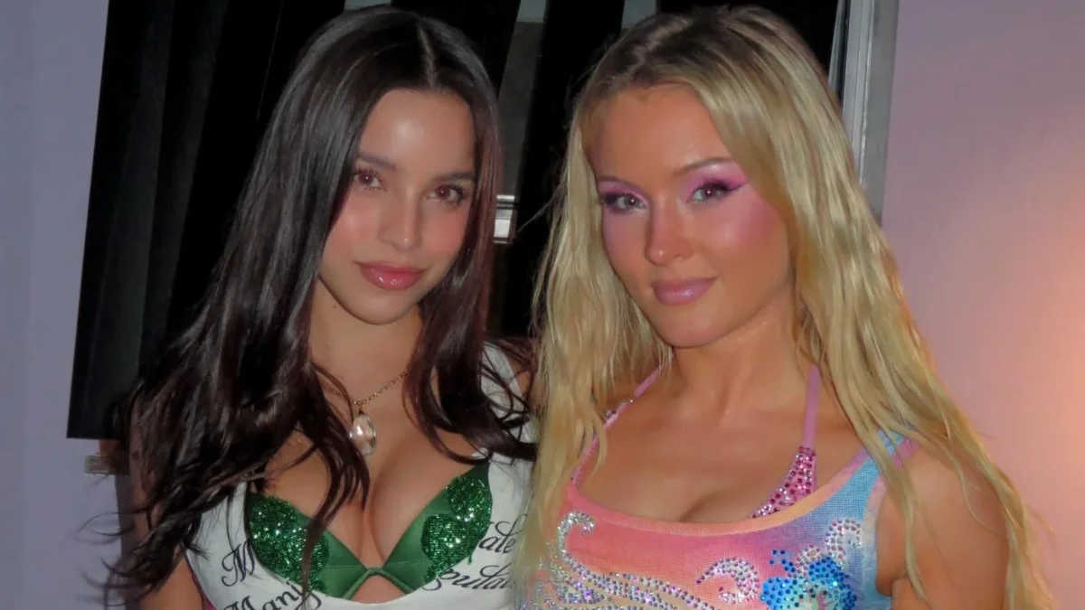 Las cantantes coincidieron durante la presentación de Larsson en Miami.