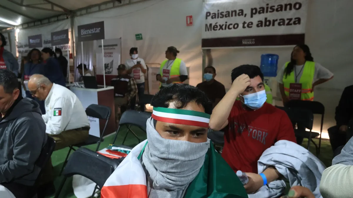 Migrantes deportados son atendidos en albergues en Ciudad Juárez en Chihuahua (México).