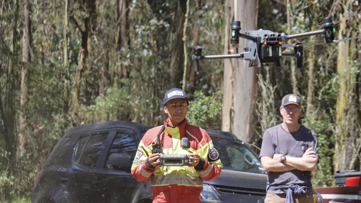 Operativo de búsqueda en el Parque Metropolitano Guangüiltagua tras la desaparición de Gregory Krupa en Quito.