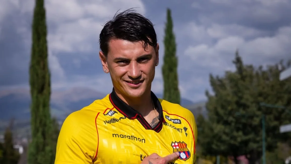 Sergio Núñez delantero uruguayo de Barcelona SC.
