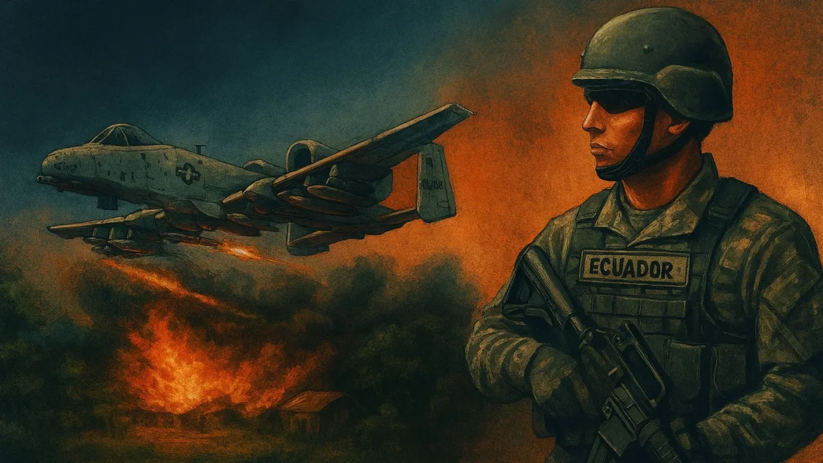 Ecuador inició en marzo de 2026 bombardeos antidrogas con apoyo militar de Estados Unidos