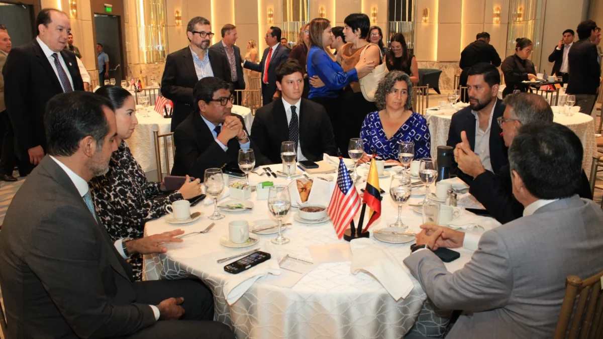 El evento, organizado por la Cámara Ecuatoriano Americana de Comercio, se desarrolló en el Hotel Hilton Colón de Guayaquil.