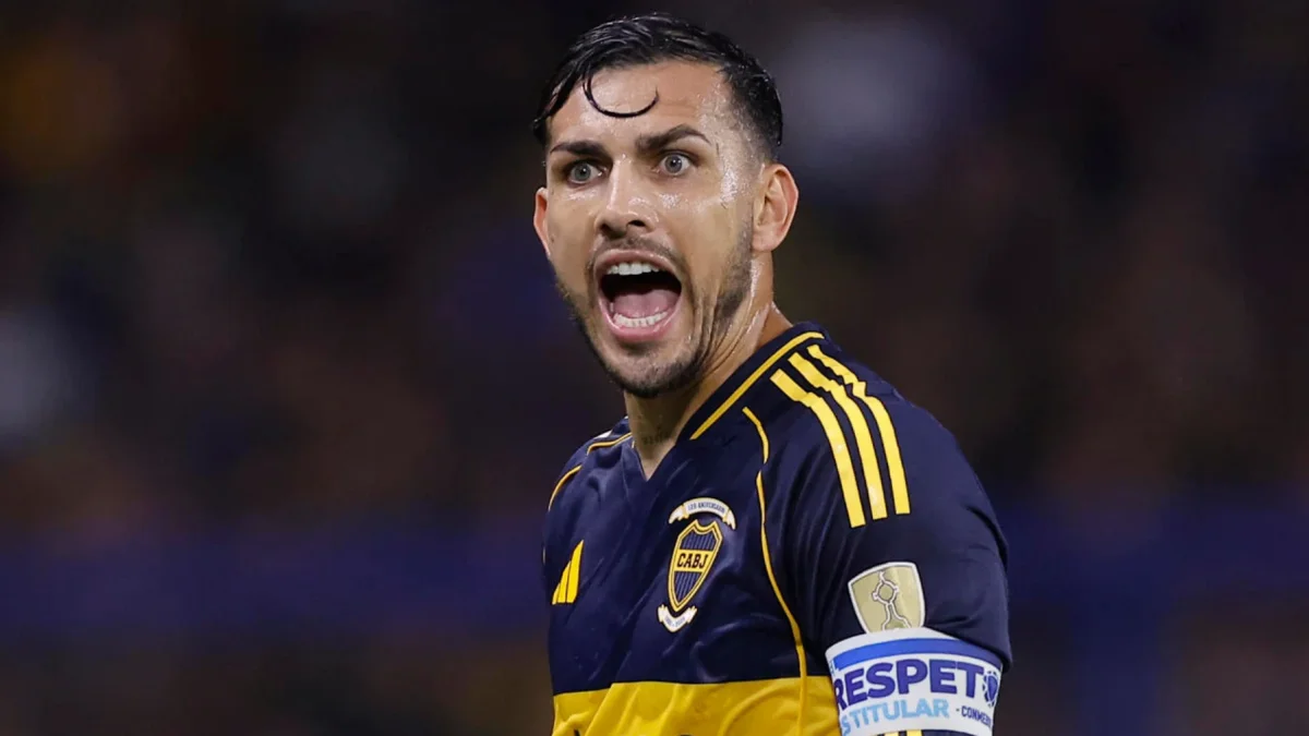 Leandro Paredes, jugador de Boca Juniors, durante el partido contra Barcelona.