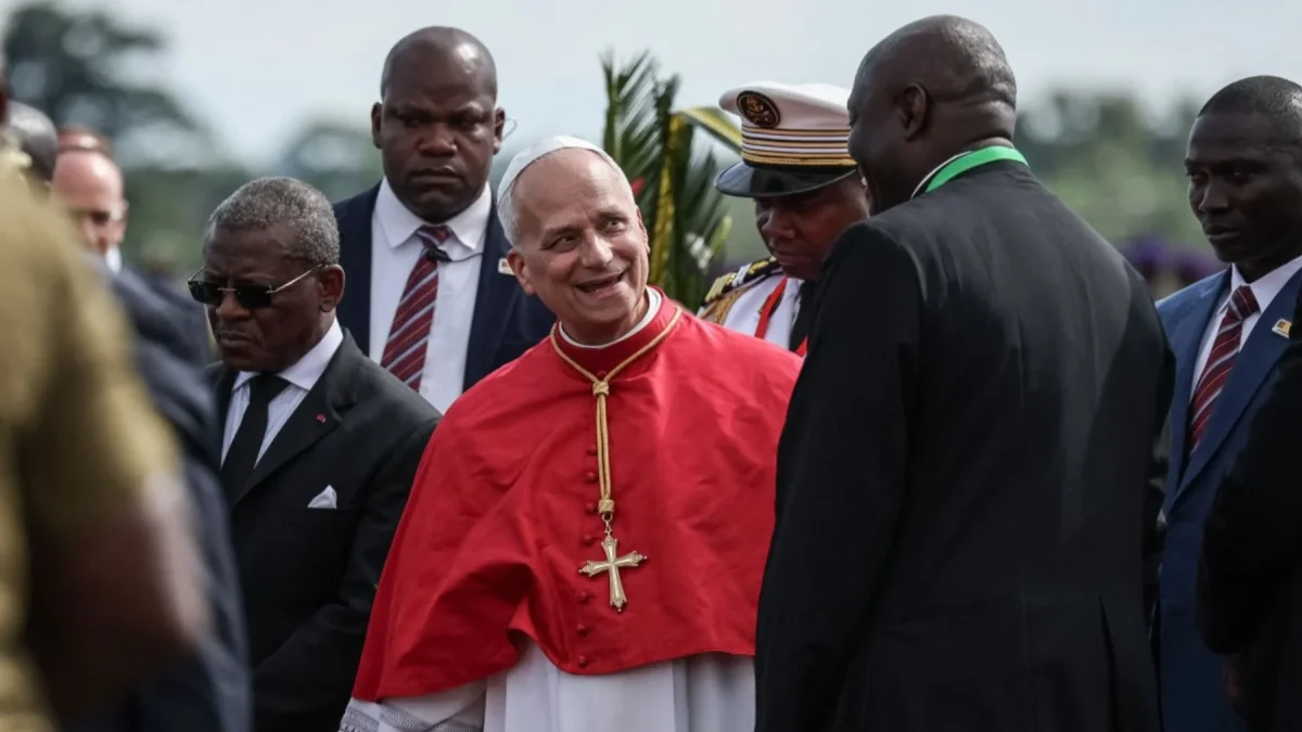 Recibimiento en Camerún del Papa León XIV.