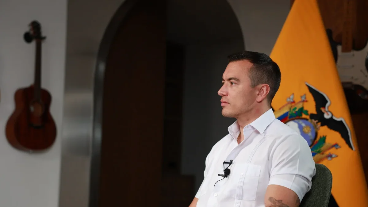 El presidente ecuatoriano Daniel Noboa explicó las razones del impasse con Gustavo Petro.