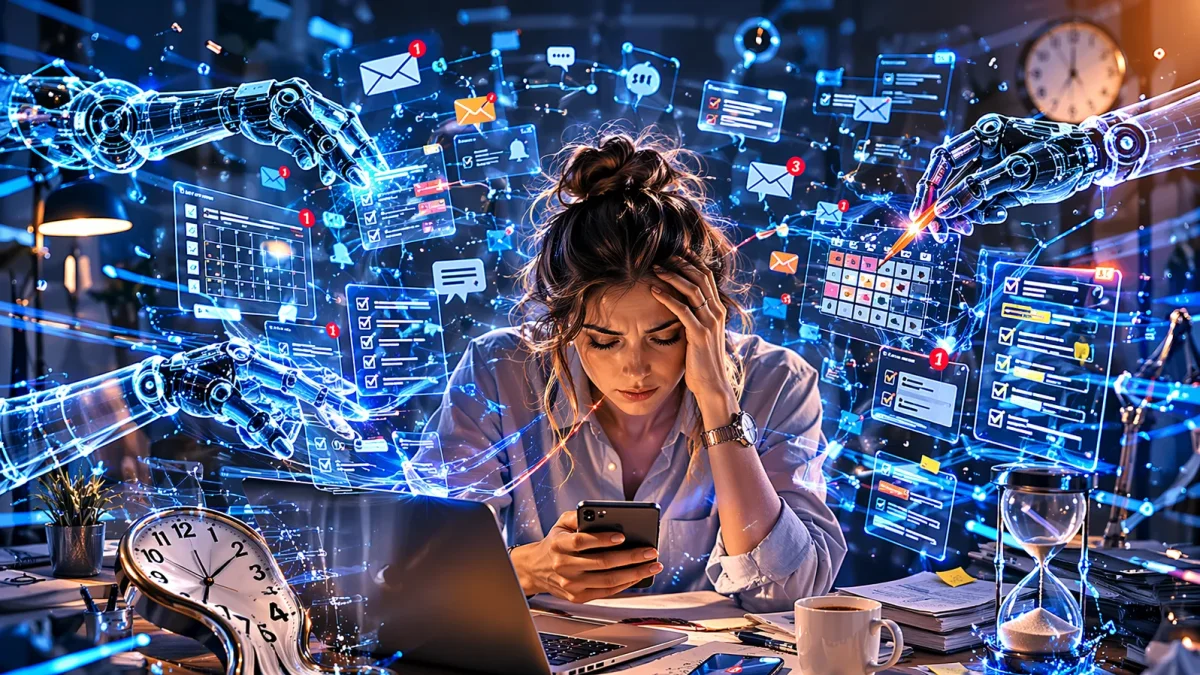 El tiempo no alcanza: en la era de la inteligencia artificial, la productividad crece, pero los límites humanos siguen intactos.