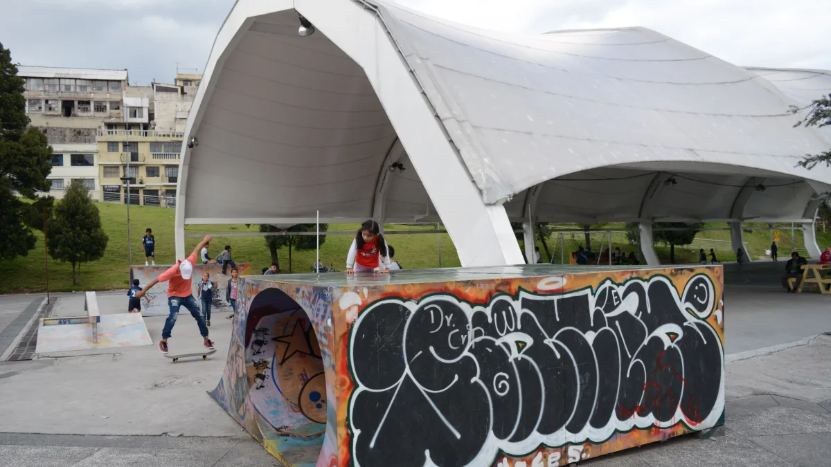 Imagen de archivo. El parque Cumandá se contruyó donde fue la terminal terrestre de Quito.