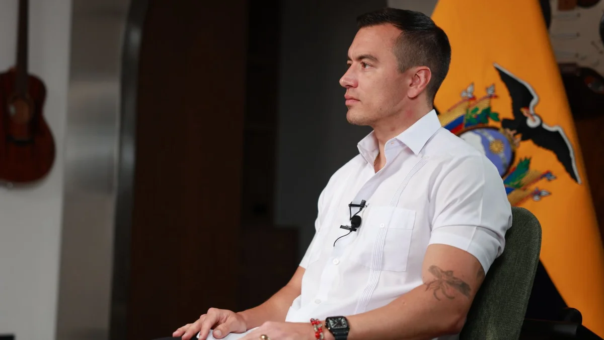 El presidente de Ecuador, Daniel Noboa.