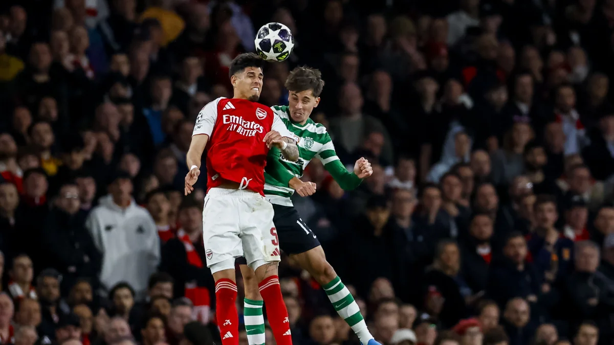 Piero Hincapié  una de las figuras del Arsenal.