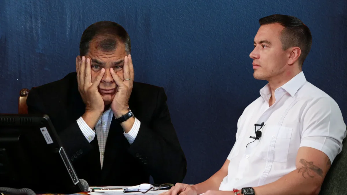 Rafael Correa y Daniel Noboa.