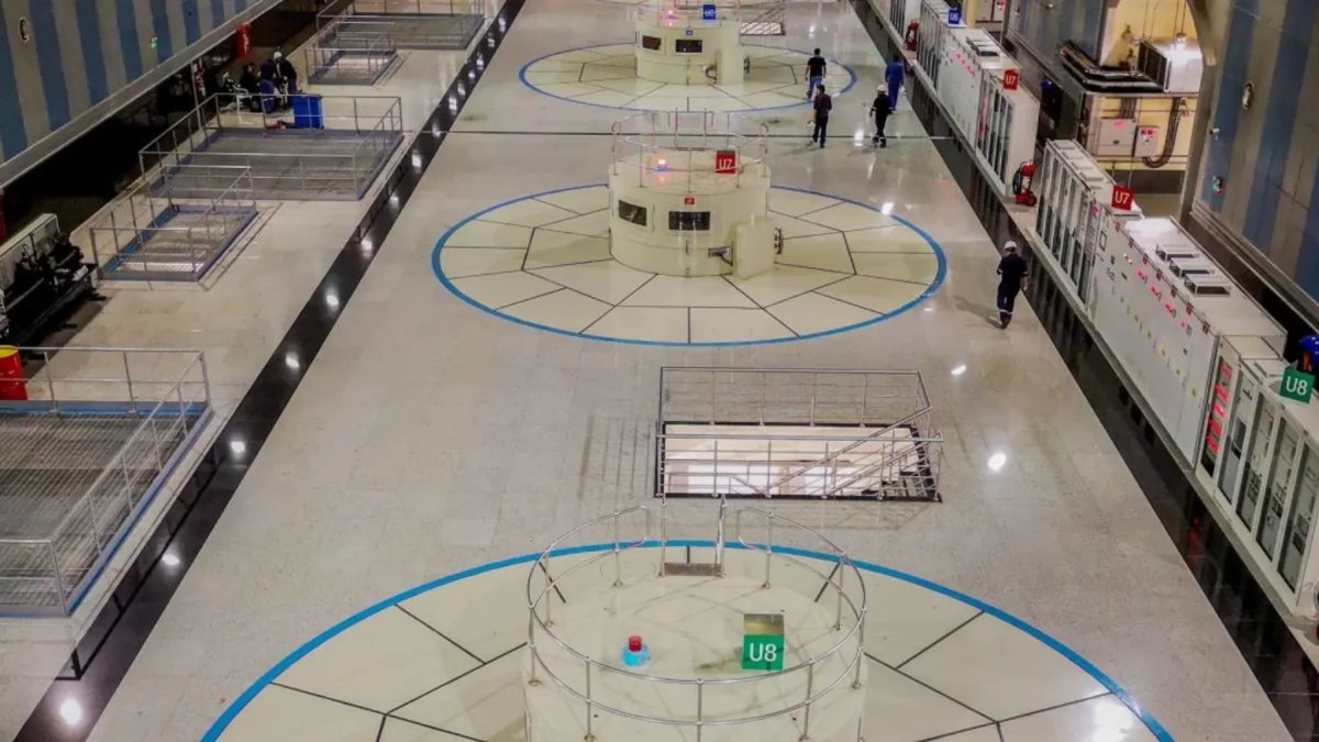 Parte de la infraestructura de Coca Codo Sinclair.