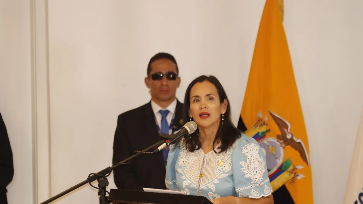 Inés Manzano saldrá del ministerio de Ambiente y Energía. La foto es cuando presentó el informe de su gestión en 2025.