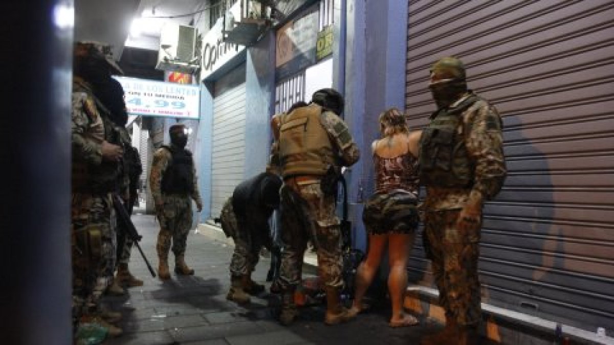 Los controles que hicieron los militares en toque de queda anterior.