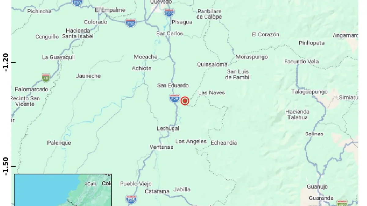 IG reportó temblores simultáneos de baja magnitud en Los Ríos y Bolívar durante la madrugada.