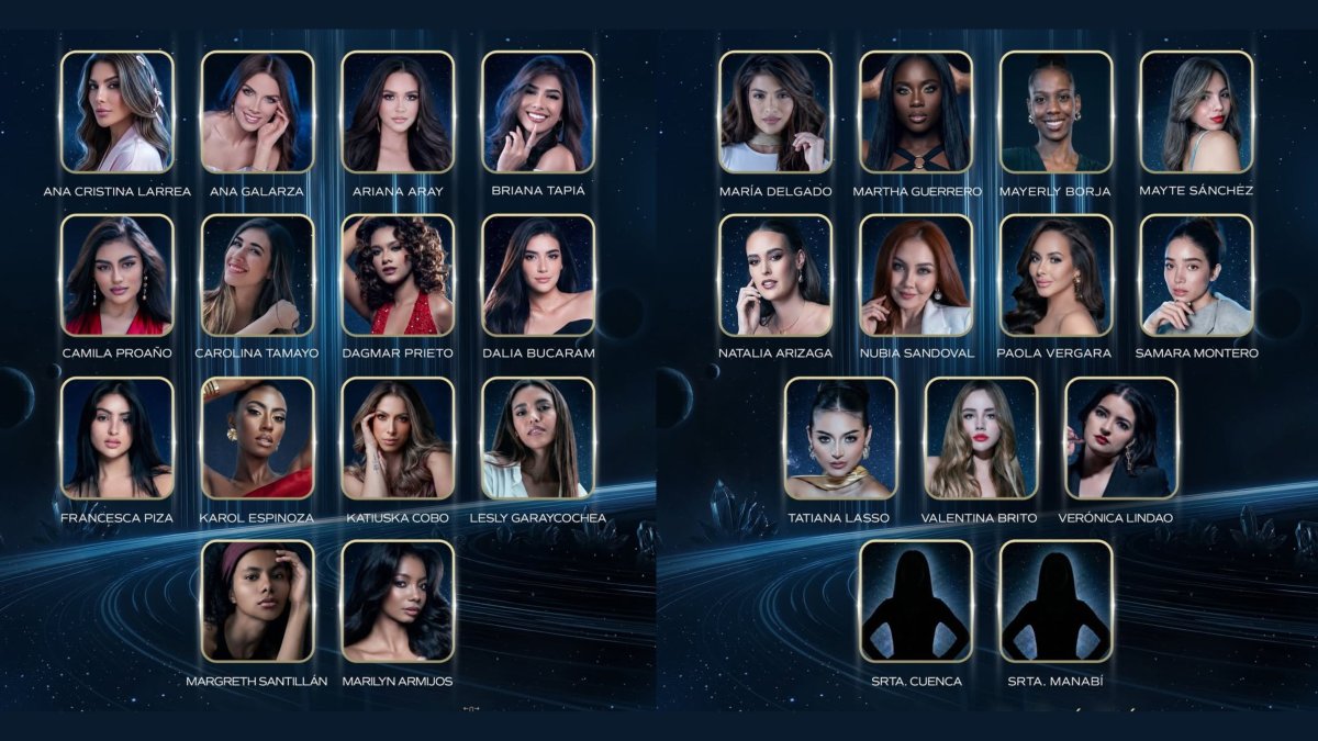 Candidatas a Miss Universo Ecuador 2026.