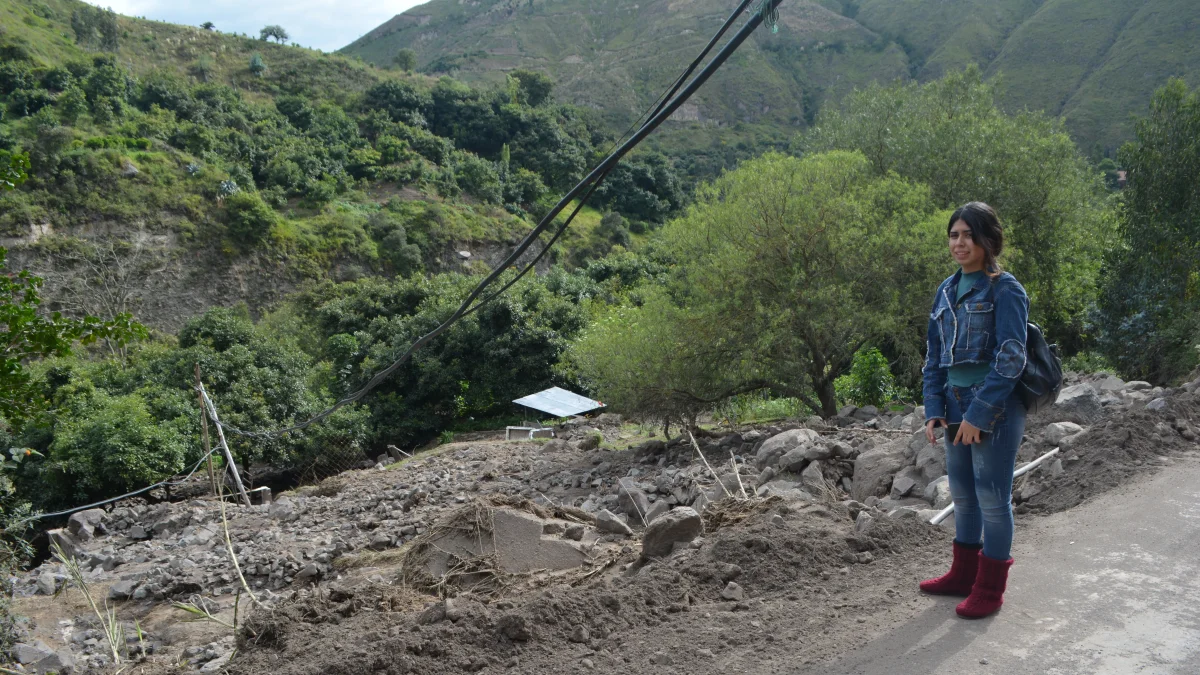 En Quillán La Playa el aluvión destruyó al menos 3 hectáreas de cultivos de aguacate, legumbres y verduras.
