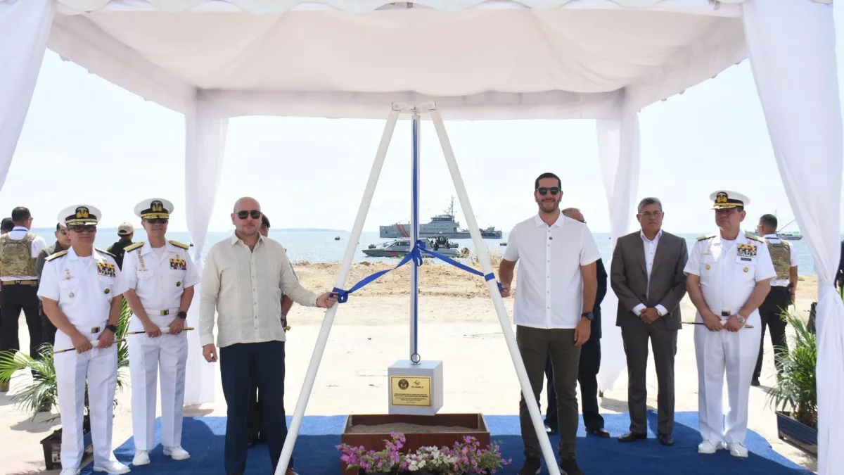Inicia construcción de muelle naval en Posorja para reforzar control marítimo en el Golfo de Guayaquil.