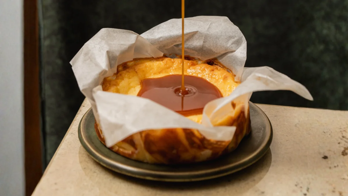 La inspiración de la tarta vasca se transformó en una propuesta única al incorporar el queso manaba.