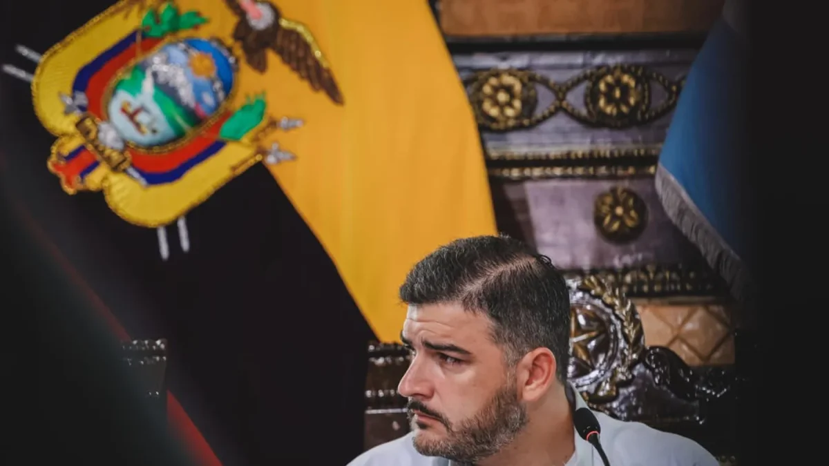 El alcalde de Guayaquil, Aquiles Álvarez.