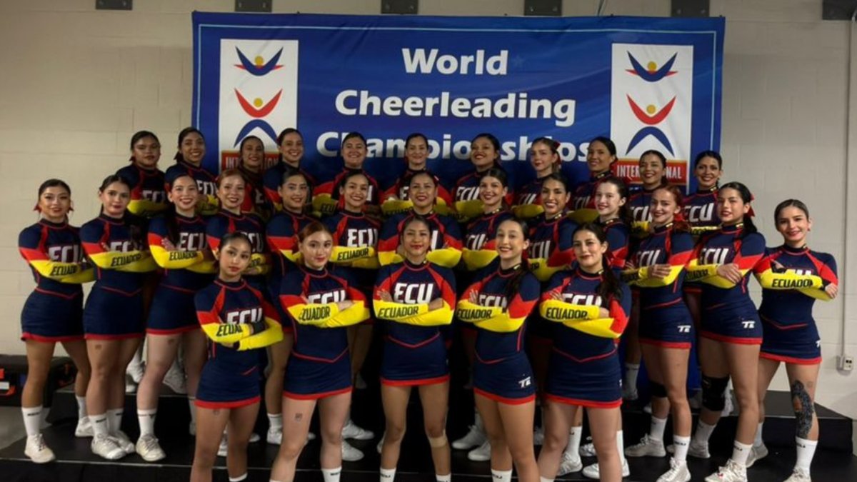 Orgullo ecuatoriano en la competencia mundial de cheerleading.