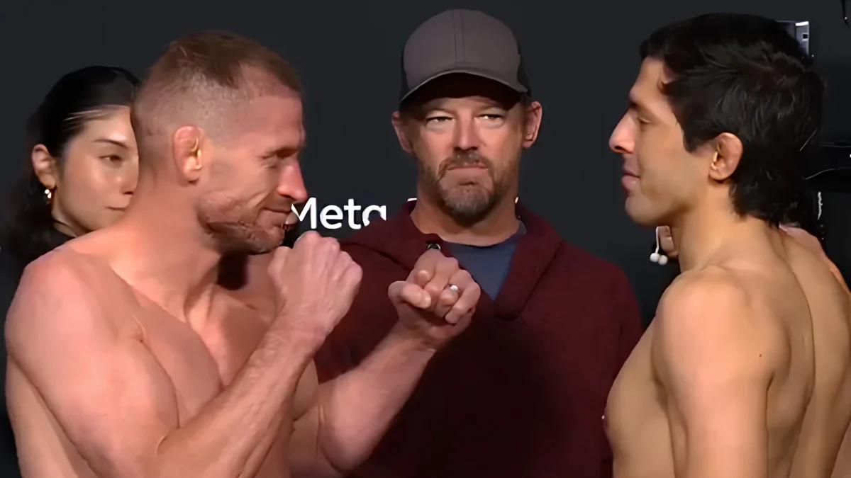 Davey Grant vs Adrián Luna Martinetti en el pesaje.