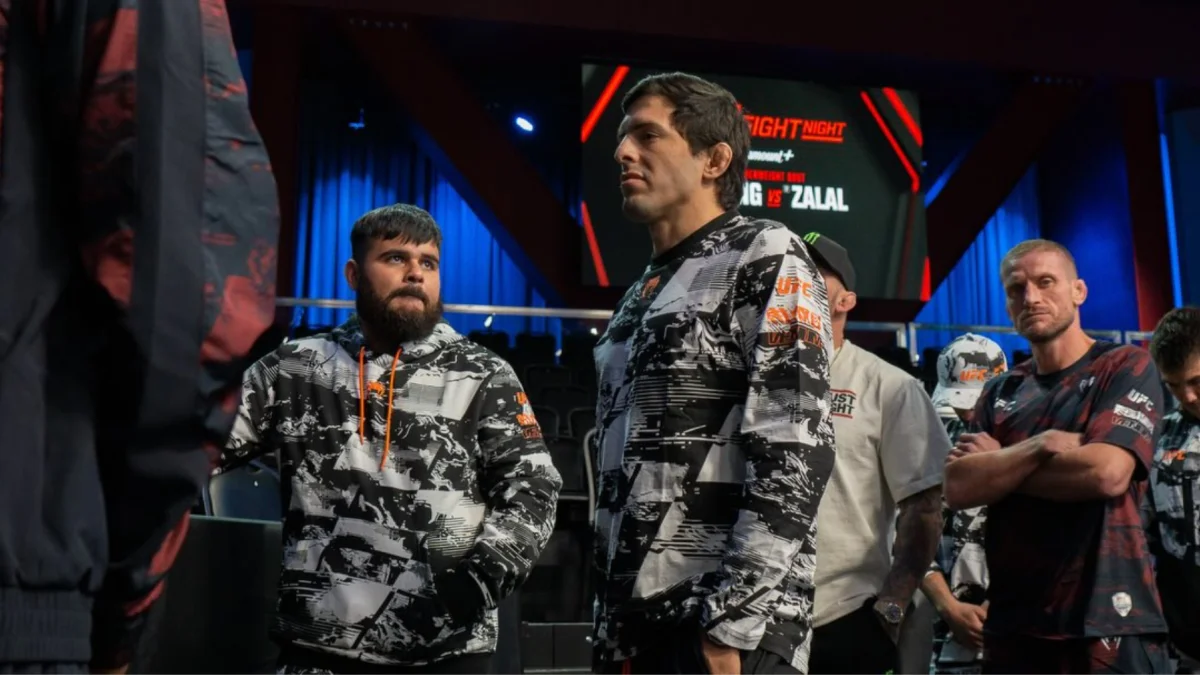 Adrián Luna debutó en UFC con una derrota ante Davey Grant en Las Vegas.