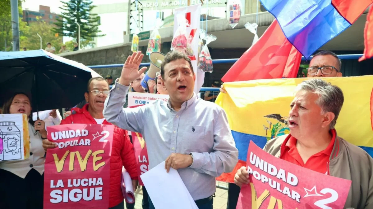 Unidad Popular enfrentó un proceso de cancelación después de que el CNE argumentara que no cuenta con le mínimo exigido de adherentes.