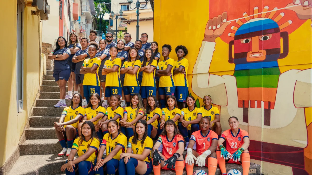La selección de Ecuador femenina Sub 17 que jugará el Sudamericano Sub 17.