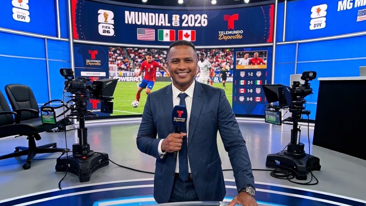El ecuatoriano se suma al equipo de Telemundo Deportes como comentarista del Mundial 2026.