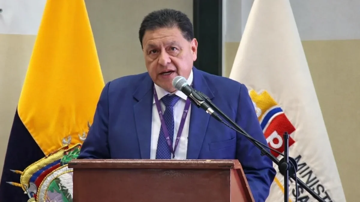 Jaime Bernabé durante su intervención en la rendición de cuentas 2025 del Ministerio de Salud.