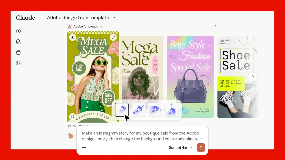 Los usuarios pueden realizar ediciones complejas, como retoque de retratos o cambio de formato de video, utilizando únicamente comandos de voz o texto.