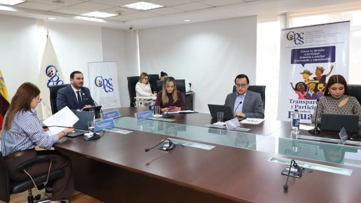 Andrés Fantoni, presidente del CPCCS, defendió la legalidad del concurso para la renovación parcial del Consejo Nacional Electoral (CNE).