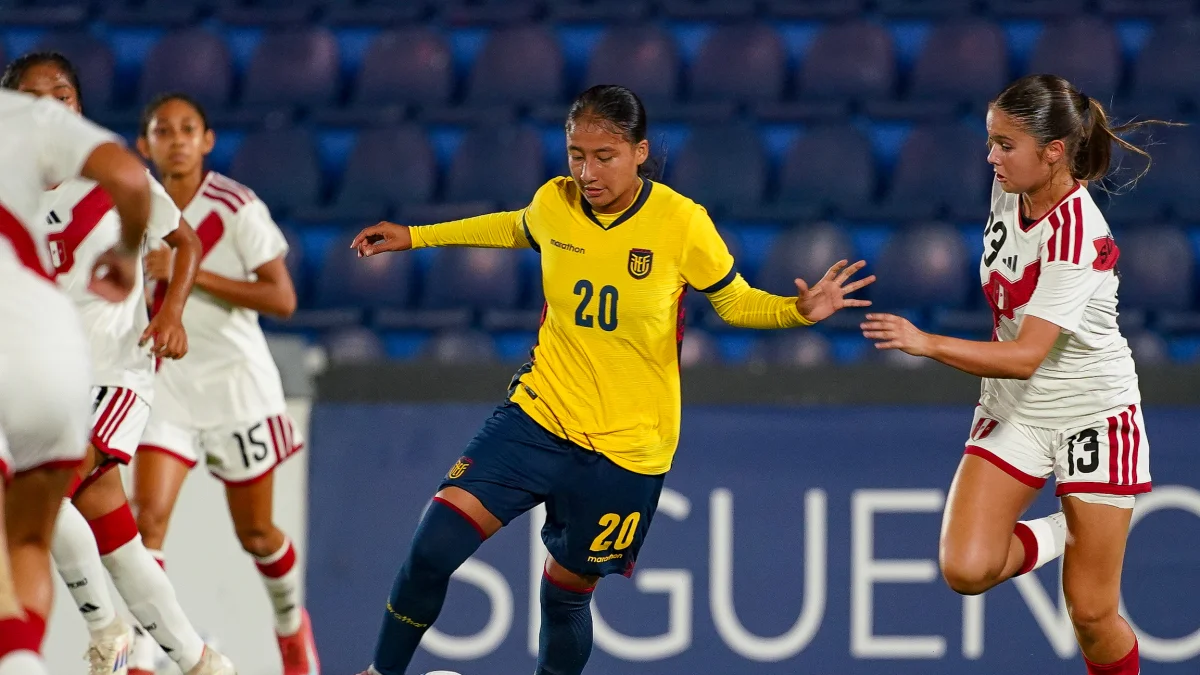 Julieta Guaranda hizo el gol de Ecuador ante Perú en la Sub 17.