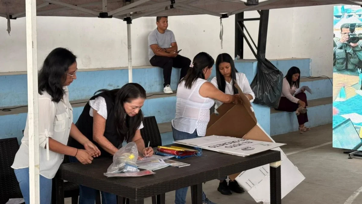 Shuar Pastaza realizó simulacro electoral previo a comicios del 17 de mayo