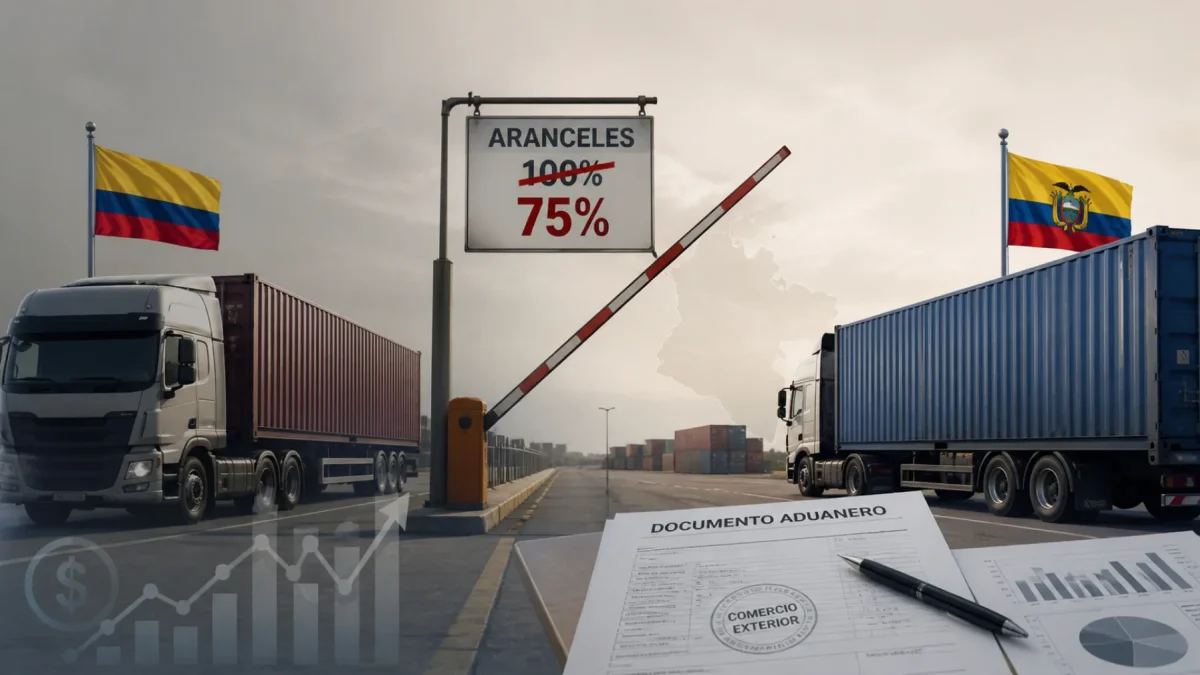 ¿Qué hay detrás de la rebaja de aranceles a Colombia del 100% al 75% en Ecuador?