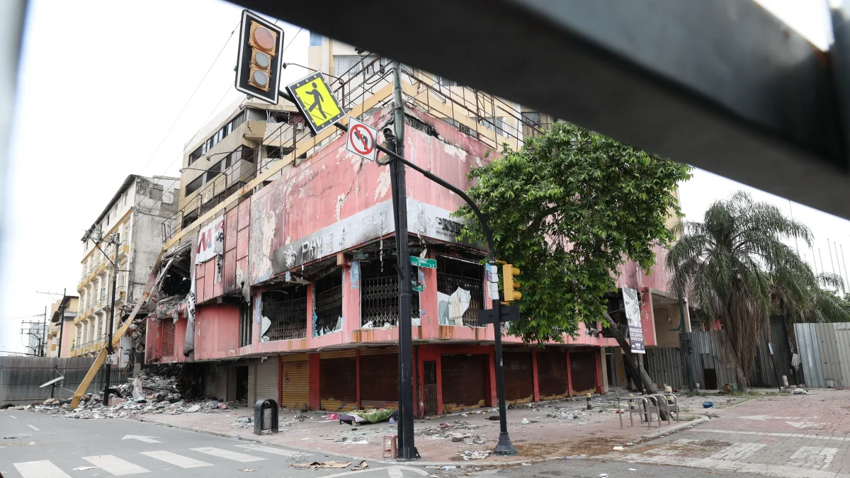 El sitio se encuentra en mal estado producto de los robos
