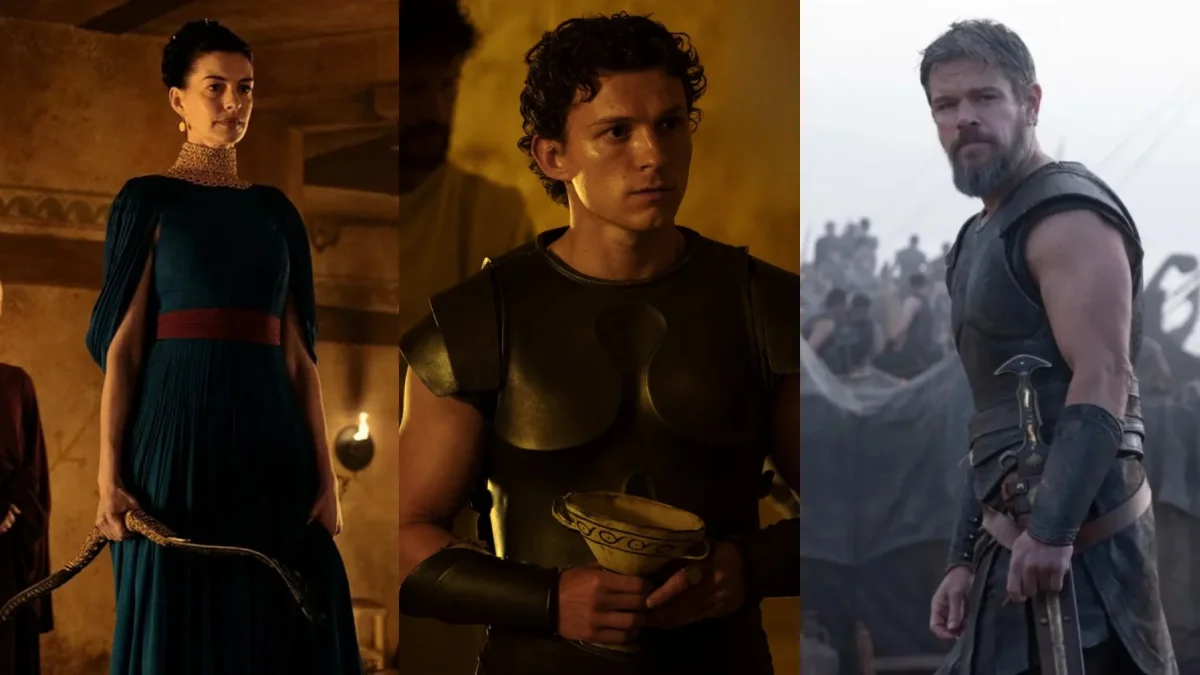 Anne Hathaway, Tom Holland y Matt Damon para 'La Odisea'
